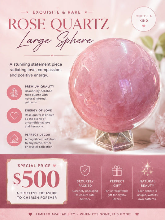 Rose Quartz Sphere 5.81 KG