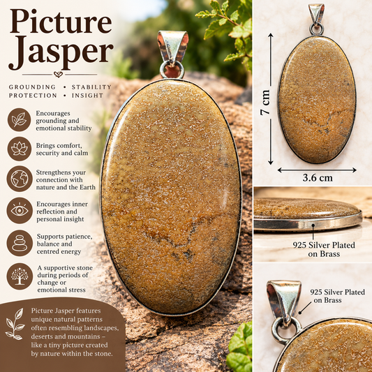 Picture Jasper Pendant $5