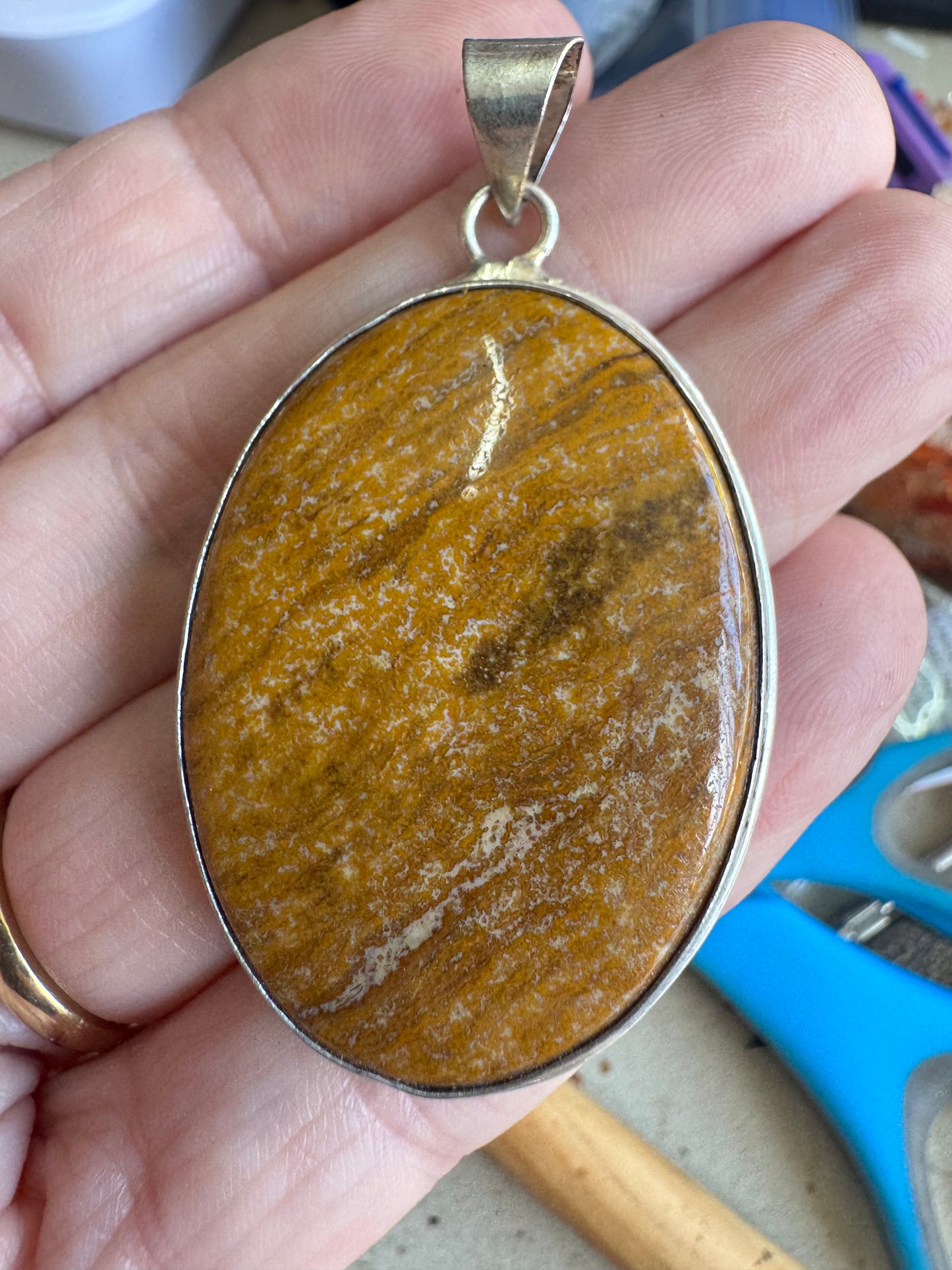 Yellow Jasper Pendant $5